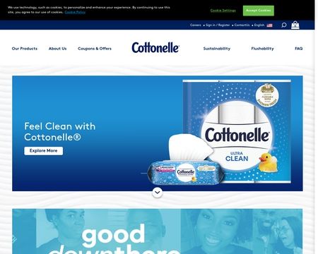 website thubmnail of Cottonelle