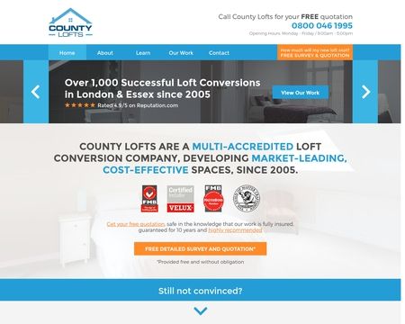 website thubmnail of Countylofts.co.uk