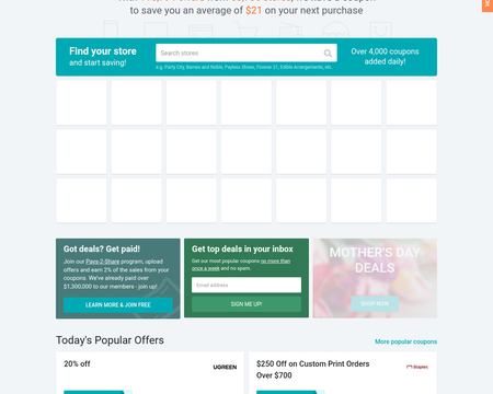 website thubmnail of CouponChief