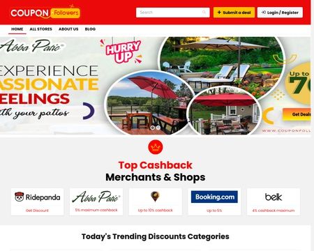 website thubmnail of Couponfollowers