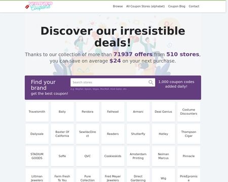 website thubmnail of Coupons-verified