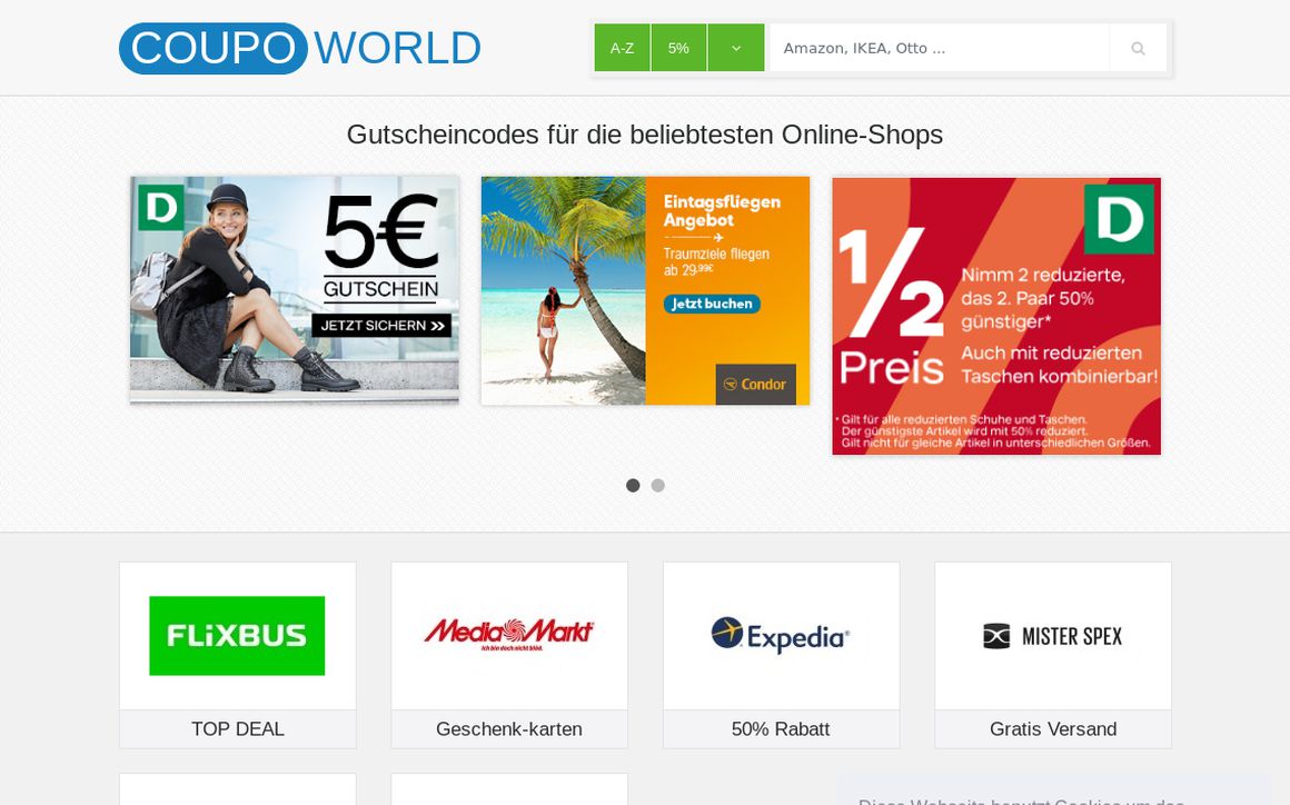 website thubmnail of Coupoworld