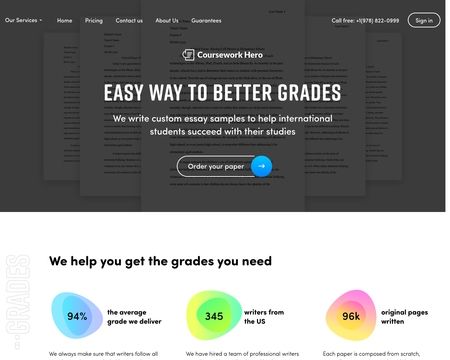 website thubmnail of Courseworkhero.co.uk
