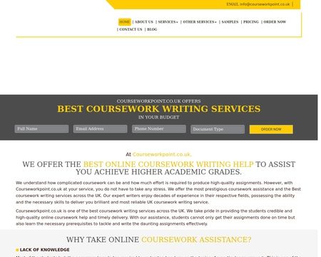 website thubmnail of CourseworkPoint