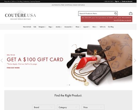 website thubmnail of Coutureusa