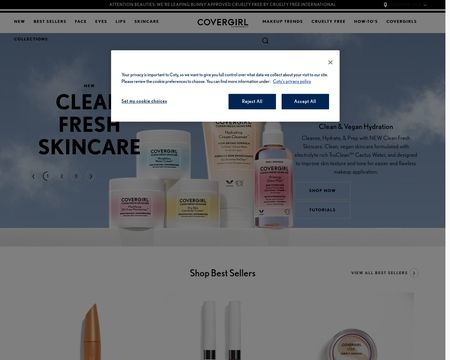 website thubmnail of CoverGirl