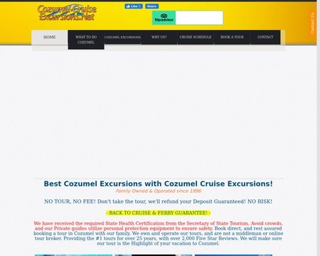 website thubmnail of Cozumel Cruise Excursions