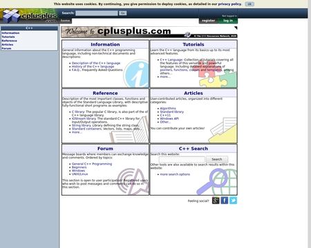 website thubmnail of Cplusplus