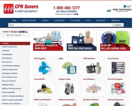 website thubmnail of CPR Savers