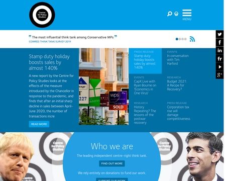 website thubmnail of Centre for Policy Studies