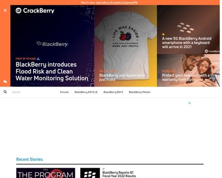 website thubmnail of CrackBerry