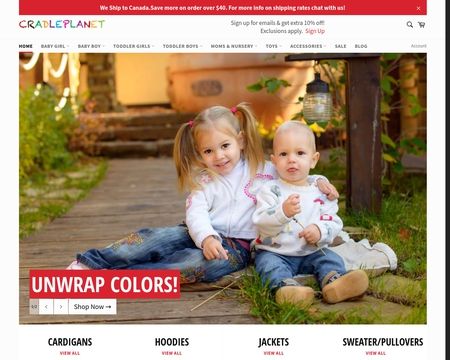 website thubmnail of Cradleplanet