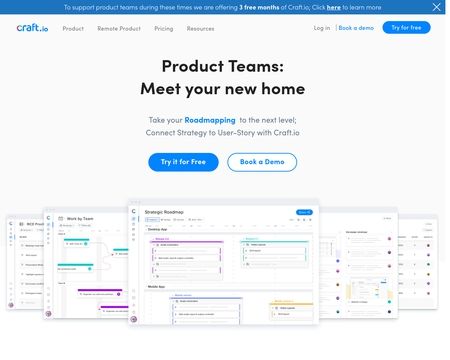 website thubmnail of Craft.io