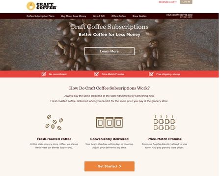 website thubmnail of CraftCoffee