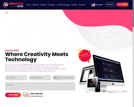 website thubmnail of Craftedwebz