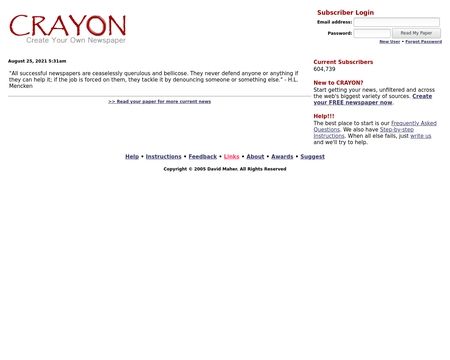 website thubmnail of Crayon