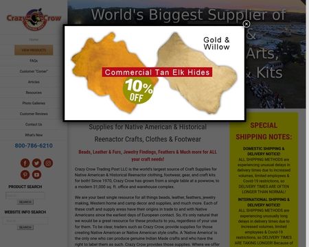 website thubmnail of Crazy Crow