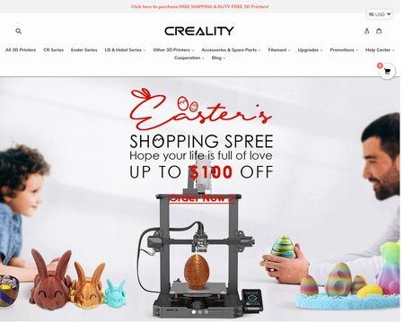 website thubmnail of Creality