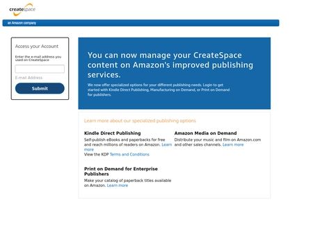 website thubmnail of CreateSpace