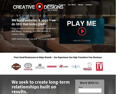website thubmnail of Creative Designs