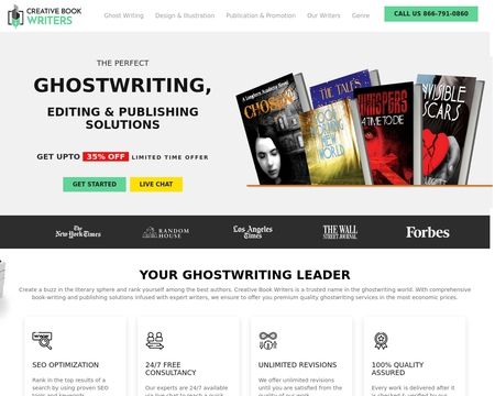 website thubmnail of Creative Book Writers
