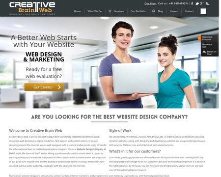 website thubmnail of Creativebrainweb