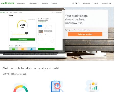 website thubmnail of Creditkarma.ca