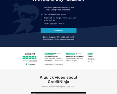 website thubmnail of CreditNinja