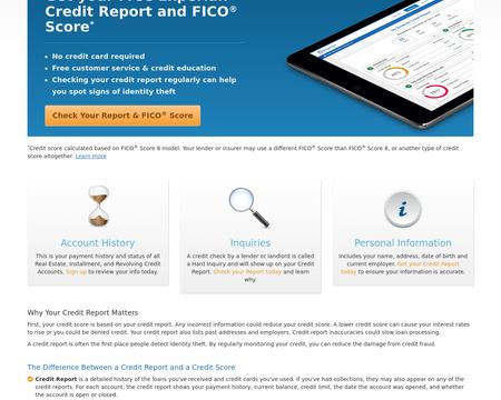 website thubmnail of CreditReport.com