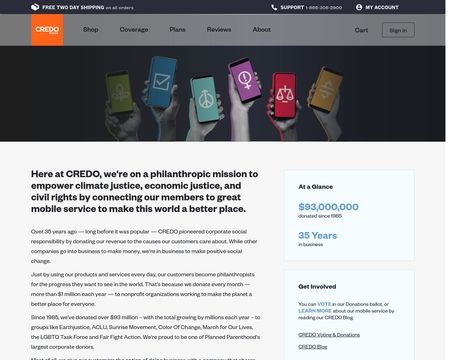 website thubmnail of Credo Action