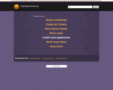website thubmnail of Creedavenue.eu