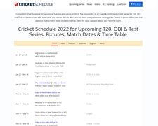 Thumbnail of Cricketschedule.com