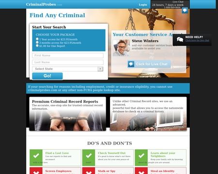 website thubmnail of Criminal Probes
