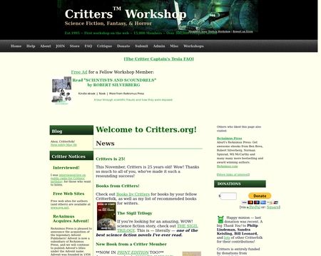 website thubmnail of Critters Workshop