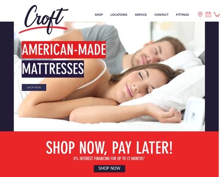 website thubmnail of Croftmattress