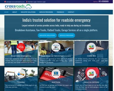 website thubmnail of Crossroads Roadside Assistance, Crossroads