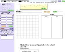 Thumbnail of Crossword Puzzle Maker