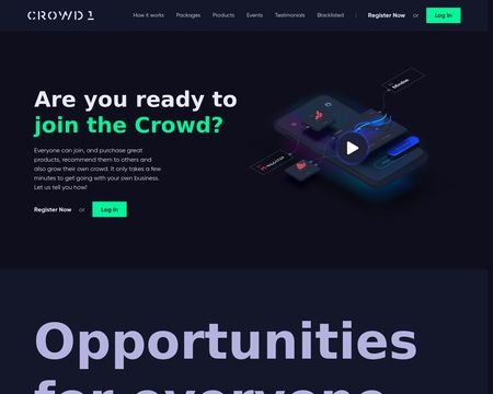 website thubmnail of Crowd1