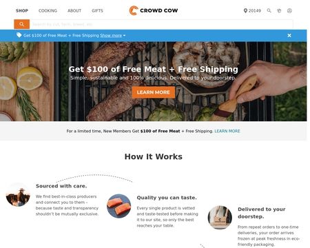 website thubmnail of Crowd Cow