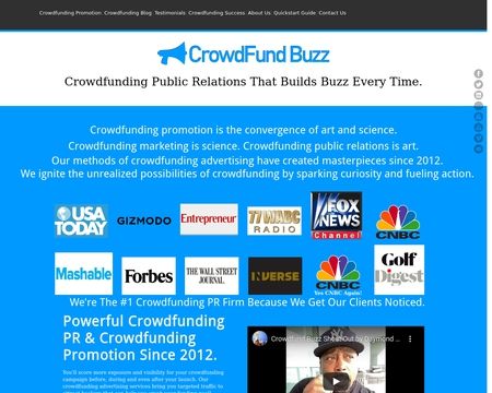 website thubmnail of CrowdFund Buzz