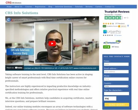 website thubmnail of CRS Info Solutions