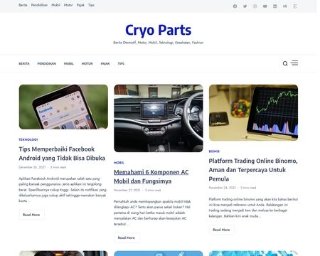 website thubmnail of Cryo Treated Audio Parts