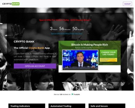 website thubmnail of Crypto Bank