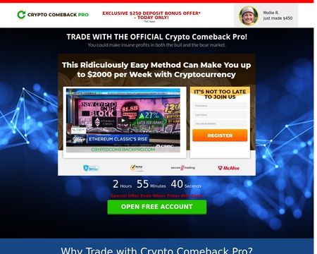 website thubmnail of Crypto-comeback-pro