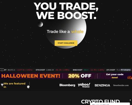 website thubmnail of Cryptofundtrader