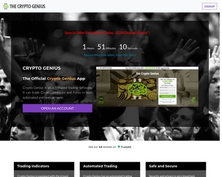 website thubmnail of Crypto Genius