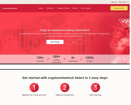website thubmnail of Cryptometastock