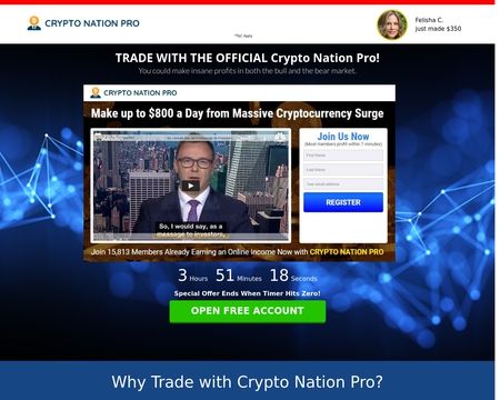 website thubmnail of Crypto Nation Pro
