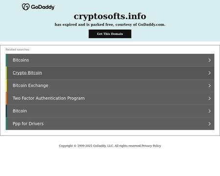 website thubmnail of Cryptosofts.info
