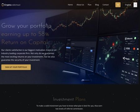 website thubmnail of Cryptowallstreet.co